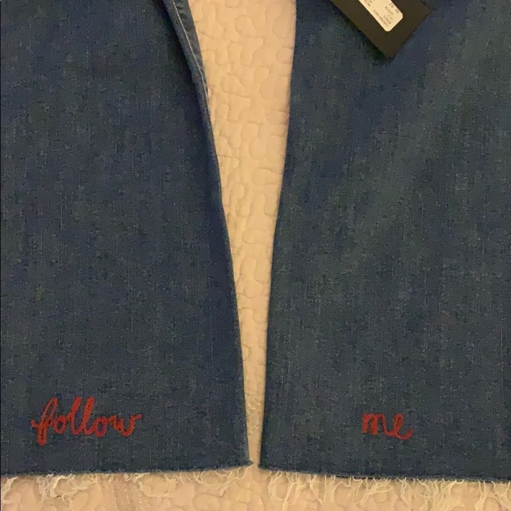 NEW Paige Denim Straight Jeans “Follow Me”